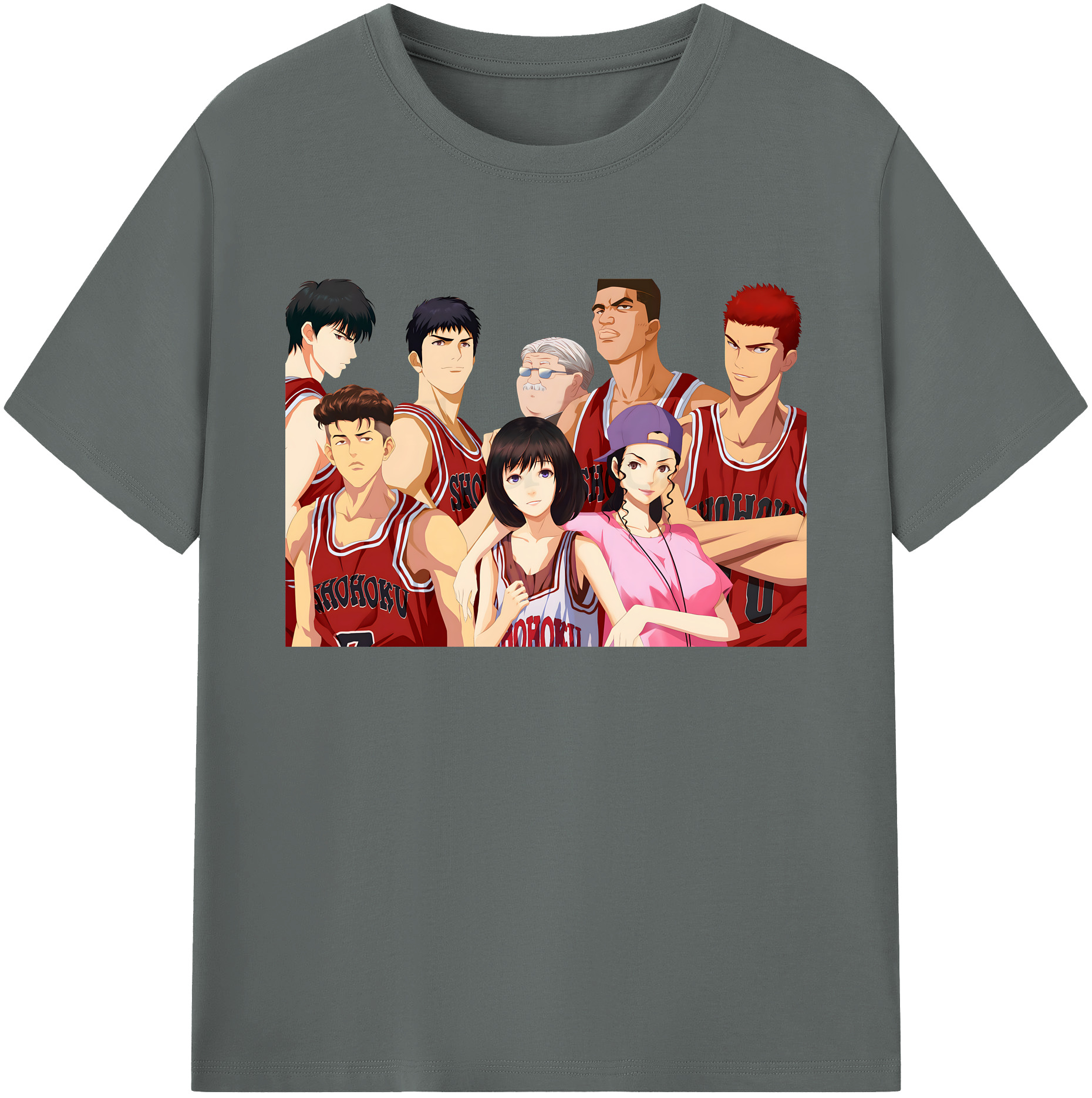 （画像用） SLAM DUNK／スラムダンク 綿100％ メンズ半袖Tシャツ｜肌触りやわらか＆通気性